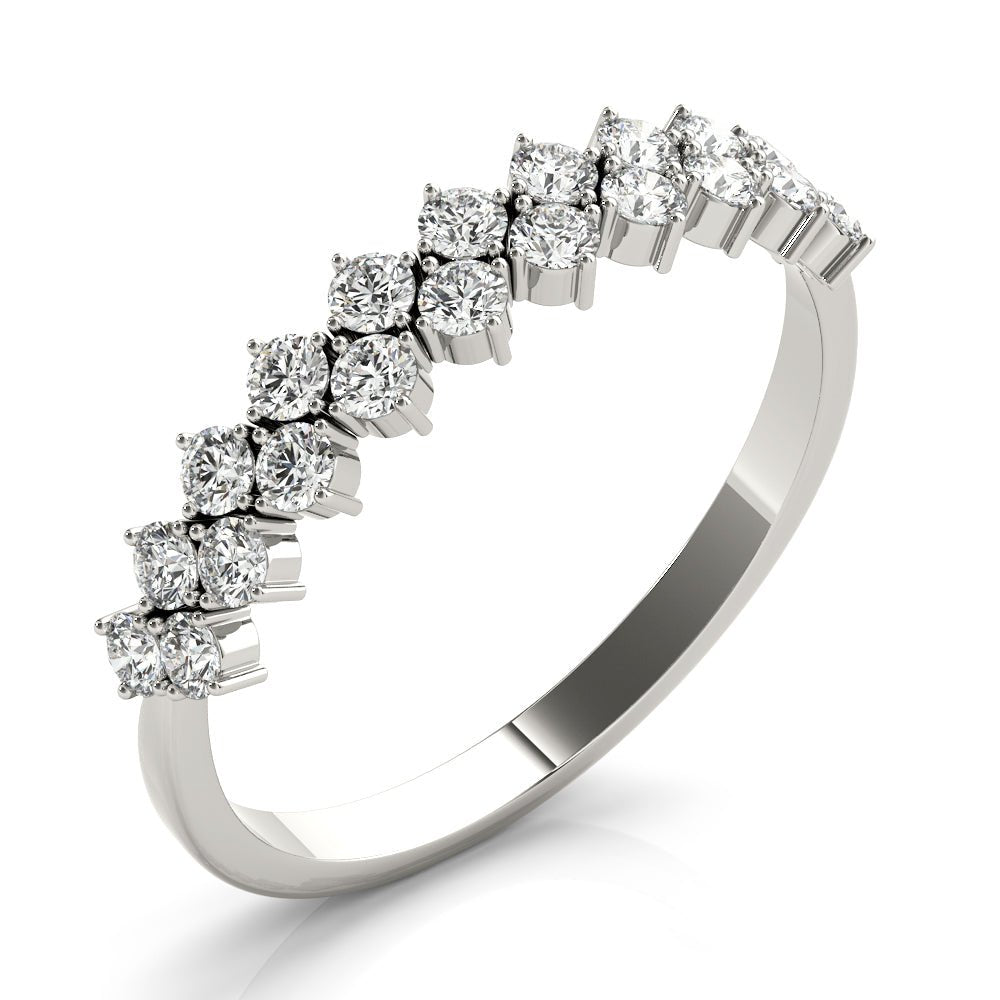 0.53CT 2-Row Prong Set Band - Fashion Ring - Design Jewellers Edmonton