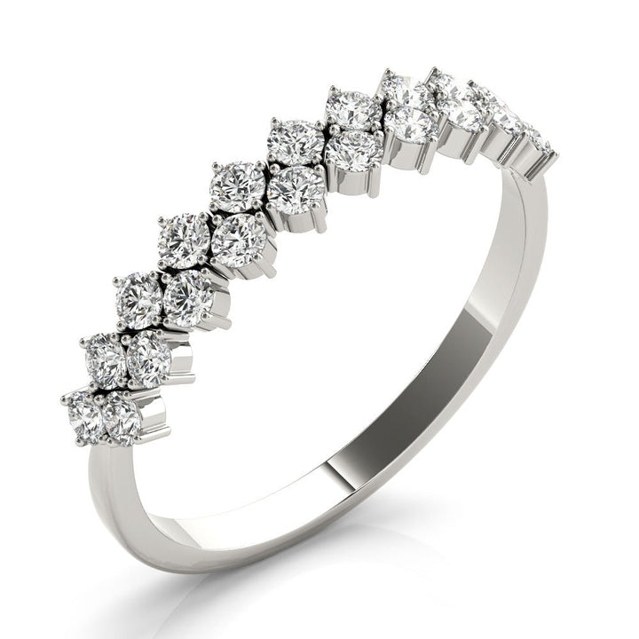 0.53CT 2-Row Prong Set Band - Fashion Ring - Design Jewellers Edmonton