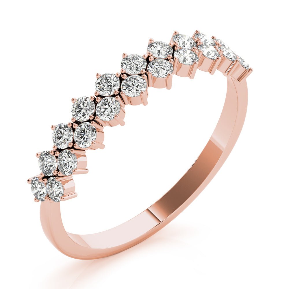 0.53CT 2-Row Prong Set Band - Fashion Ring - Design Jewellers Edmonton