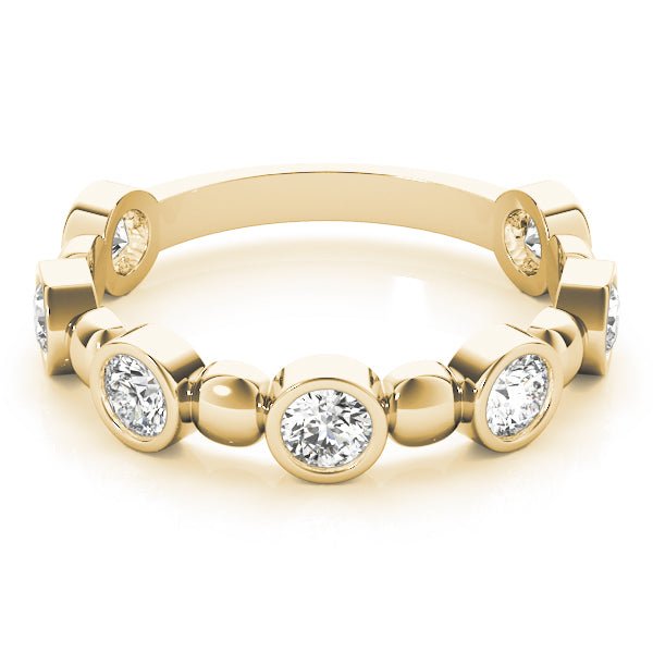 0.56CT Bezel Set Stackable Ring - Stackable Ring - Design Jewellers Edmonton