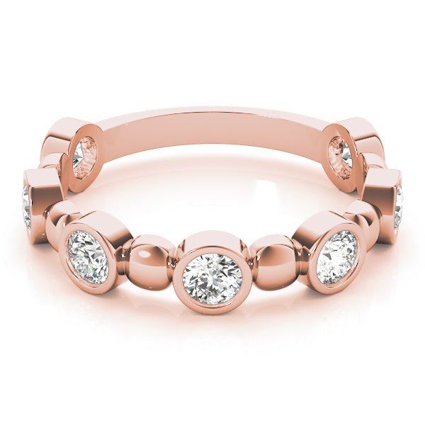 0.56CT Bezel Set Stackable Ring - Stackable Ring - Design Jewellers Edmonton