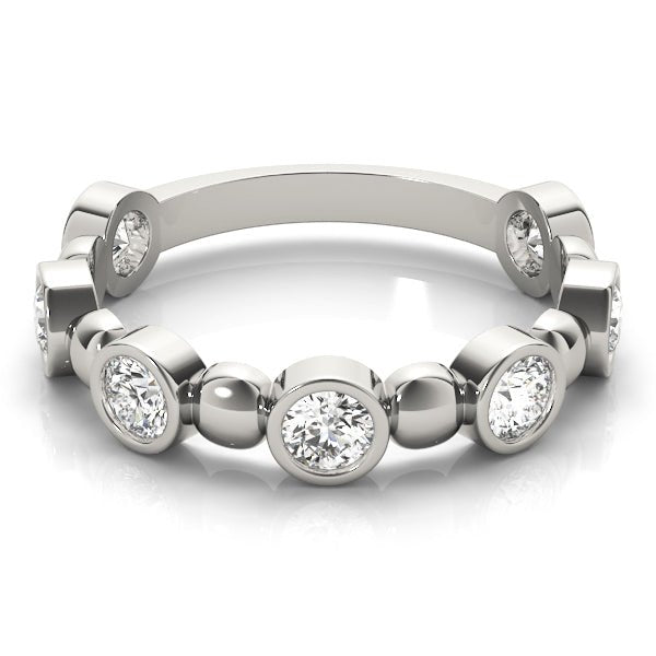 0.56CT Bezel Set Stackable Ring - Stackable Ring - Design Jewellers Edmonton