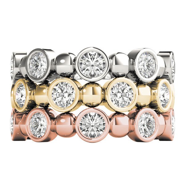 0.56CT Bezel Set Stackable Ring - Stackable Ring - Design Jewellers Edmonton