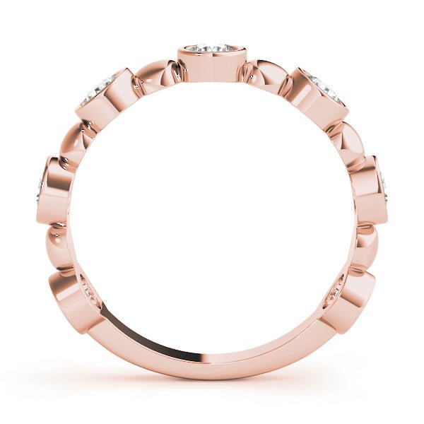 0.56CT Bezel Set Stackable Ring - Stackable Ring - Design Jewellers Edmonton