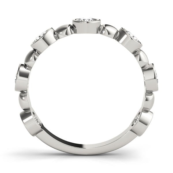 0.56CT Bezel Set Stackable Ring - Stackable Ring - Design Jewellers Edmonton