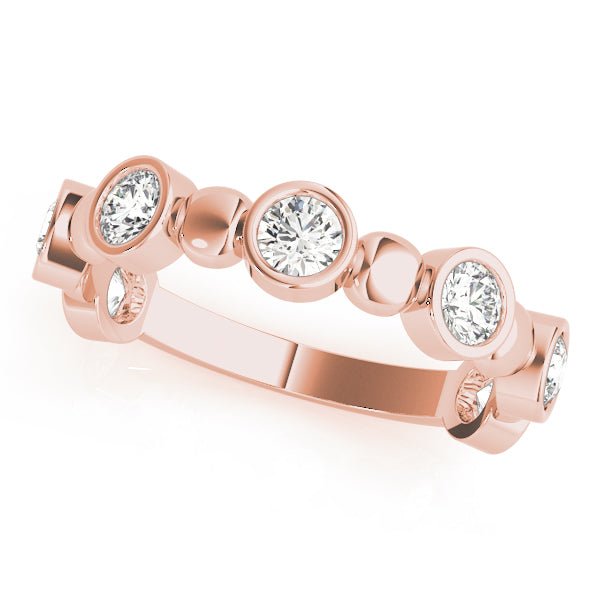 0.56CT Bezel Set Stackable Ring - Stackable Ring - Design Jewellers Edmonton