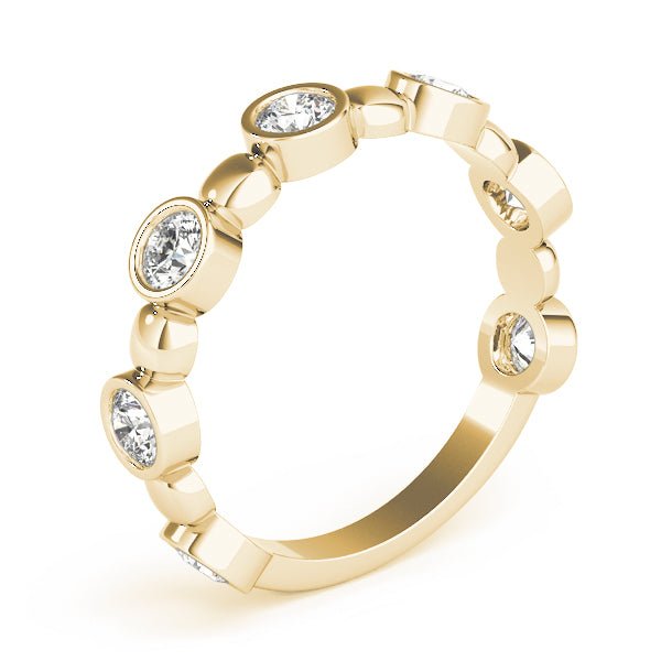 0.56CT Bezel Set Stackable Ring - Stackable Ring - Design Jewellers Edmonton