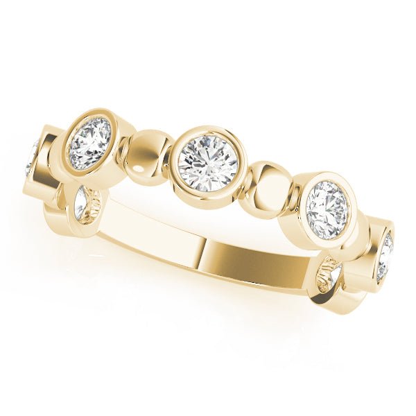 0.56CT Bezel Set Stackable Ring - Stackable Ring - Design Jewellers Edmonton