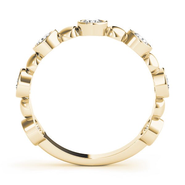 0.56CT Bezel Set Stackable Ring - Stackable Ring - Design Jewellers Edmonton