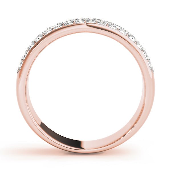 0.63CTW 14K Gold Multi - Row Pave Diamond Band - Diamond Ring - Design Jewellers Edmonton