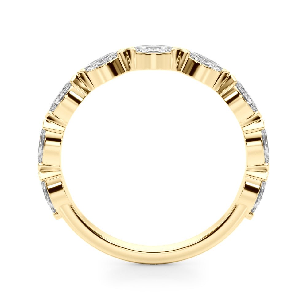 0.63CTW 14K Gold Slim Design Marquise Diamond Band - Diamond Ring - Design Jewellers Edmonton