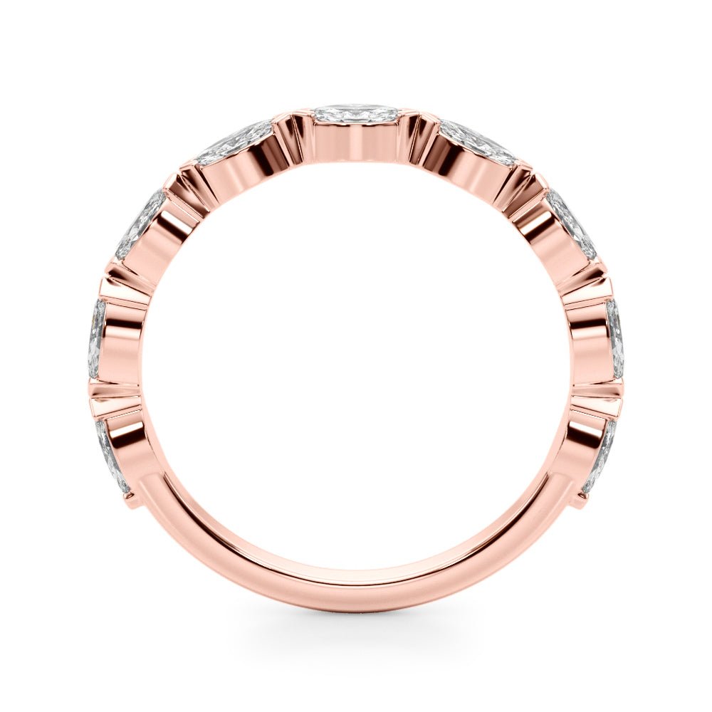 0.63CTW 14K Gold Slim Design Marquise Diamond Band - Diamond Ring - Design Jewellers Edmonton