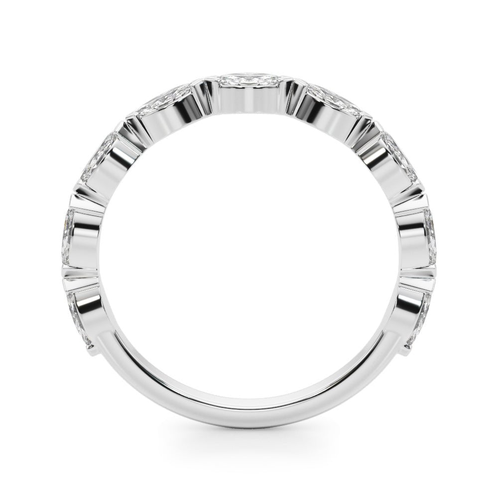 0.63CTW 14K Gold Slim Design Marquise Diamond Band - Diamond Ring - Design Jewellers Edmonton