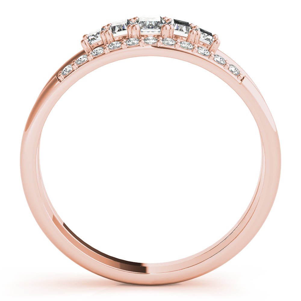0.68CT Fashion Ring Round & Straight Baguett - Fashion Ring - Design Jewellers Edmonton
