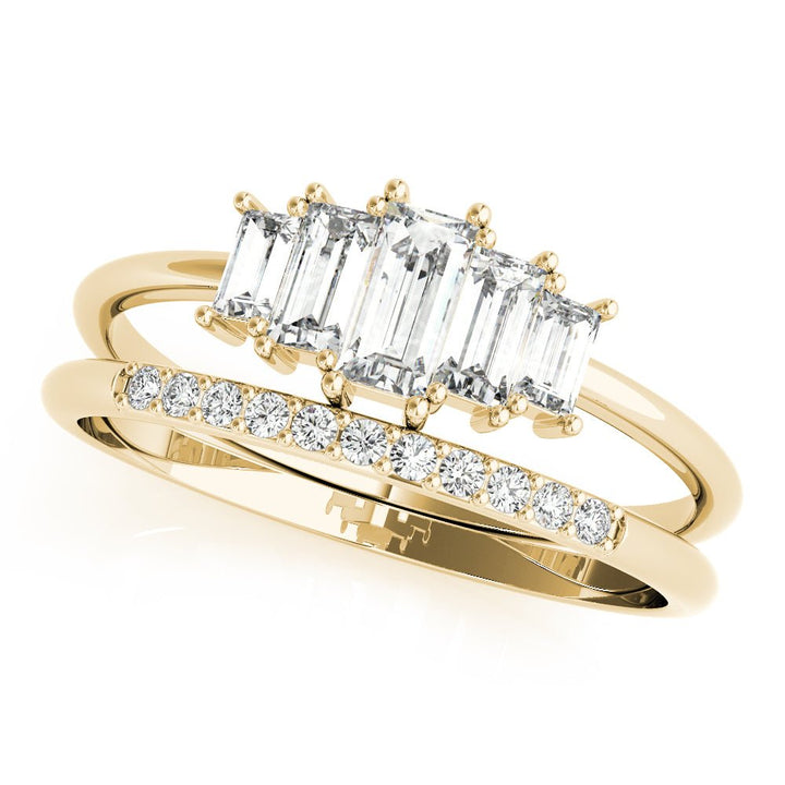 0.68CT Fashion Ring Round & Straight Baguett - Fashion Ring - Design Jewellers Edmonton