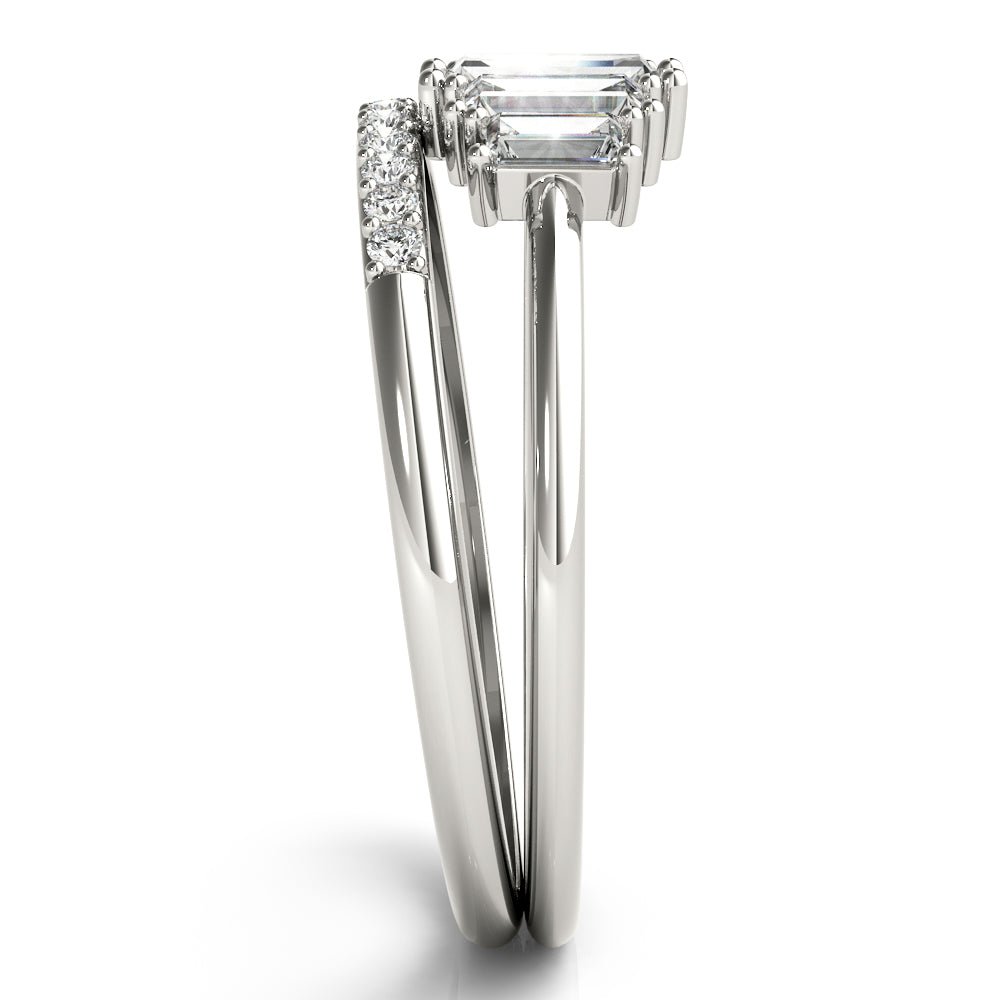 0.68CT Fashion Ring Round & Straight Baguett - Fashion Ring - Design Jewellers Edmonton