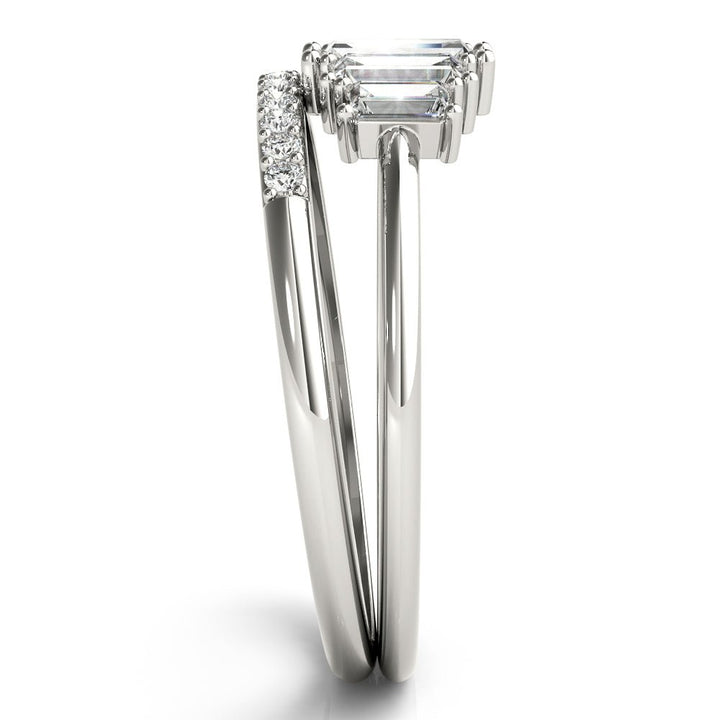 0.68CT Fashion Ring Round & Straight Baguett - Fashion Ring - Design Jewellers Edmonton