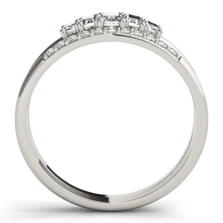 0.68CT Fashion Ring Round & Straight Baguett - Fashion Ring - Design Jewellers Edmonton