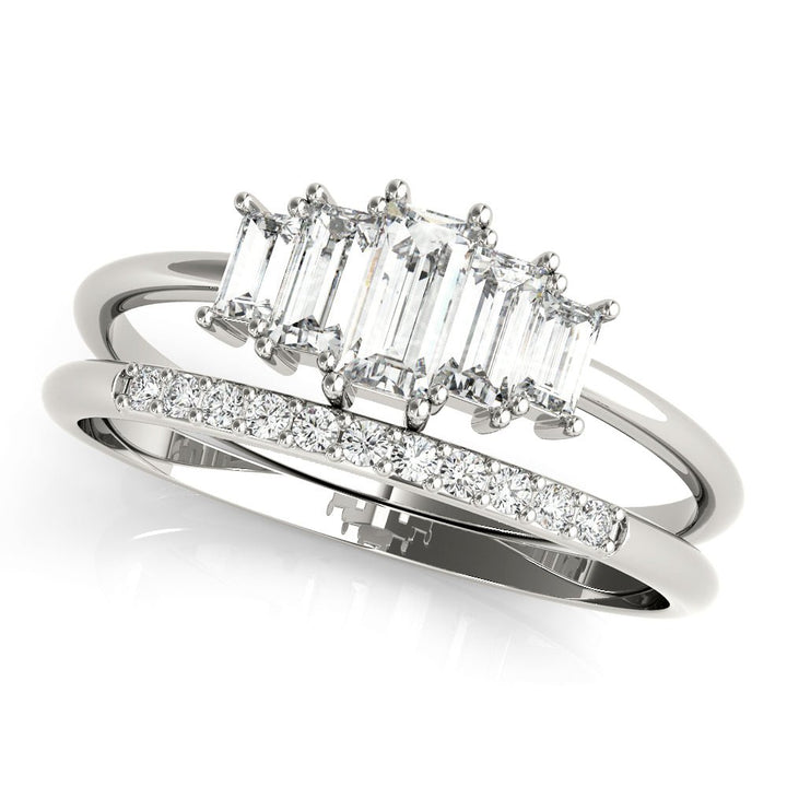 0.68CT Fashion Ring Round & Straight Baguett - Fashion Ring - Design Jewellers Edmonton