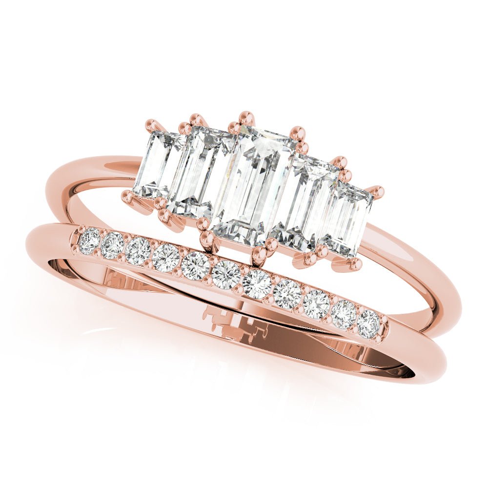 0.68CT Fashion Ring Round & Straight Baguett - Fashion Ring - Design Jewellers Edmonton