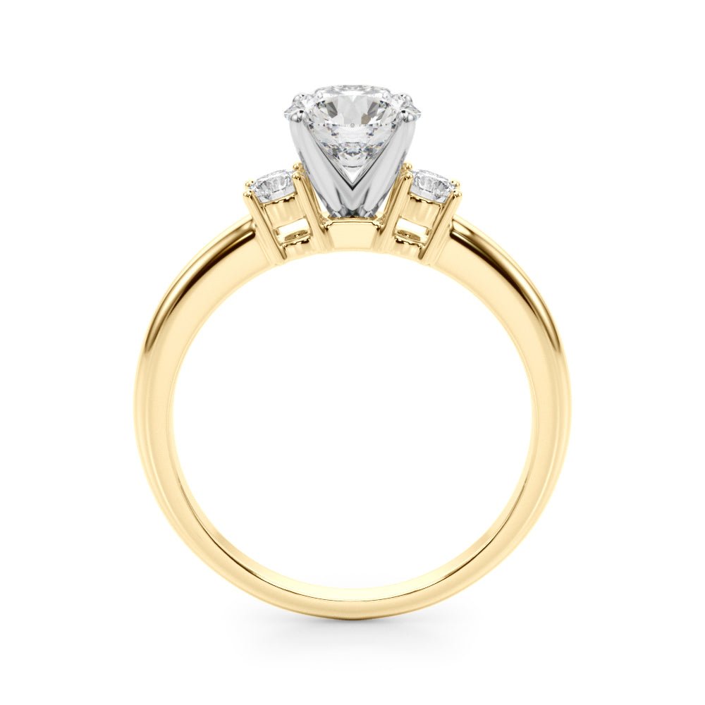 0.70CTW 14K Gold Ladies 3 Stone Past, Present, Round Brilliant Cut Diamond Ring - Past, Present, Future - Design Jewellers Edmonton