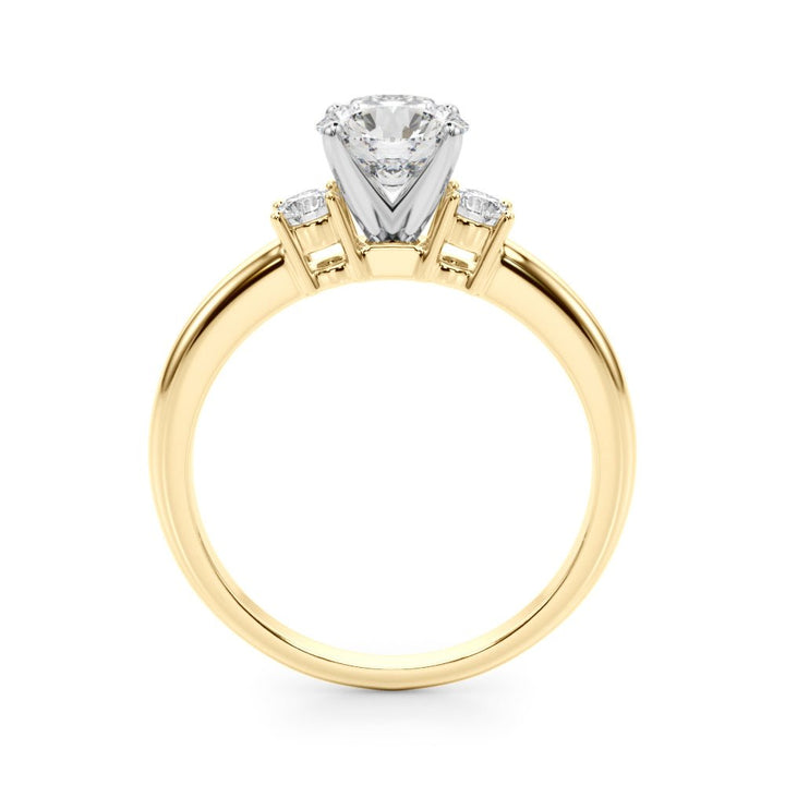 0.70CTW 14K Gold Ladies 3 Stone Past, Present, Round Brilliant Cut Diamond Ring - Past, Present, Future - Design Jewellers Edmonton
