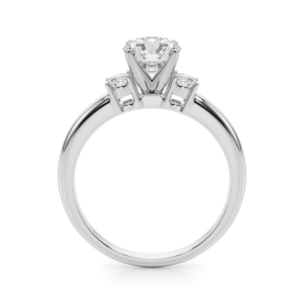 0.70CTW 14K Gold Ladies 3 Stone Past, Present, Round Brilliant Cut Diamond Ring - Past, Present, Future - Design Jewellers Edmonton