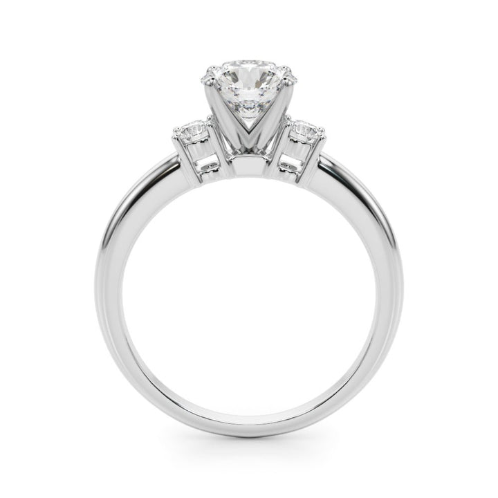 0.70CTW 14K Gold Ladies 3 Stone Past, Present, Round Brilliant Cut Diamond Ring - Past, Present, Future - Design Jewellers Edmonton