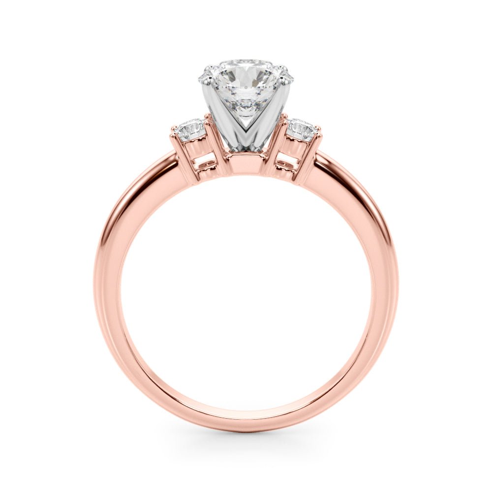 0.70CTW 14K Gold Ladies 3 Stone Past, Present, Round Brilliant Cut Diamond Ring - Past, Present, Future - Design Jewellers Edmonton