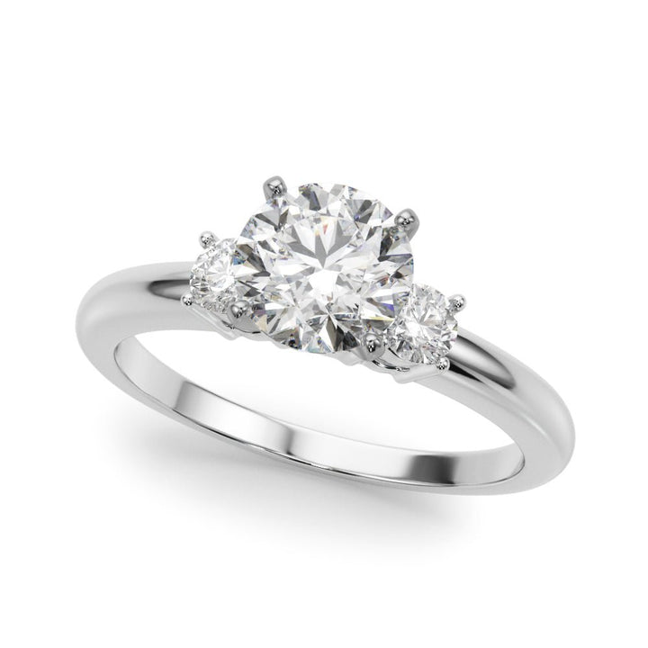 0.70CTW 14K Gold Ladies 3 Stone Past, Present, Round Brilliant Cut Diamond Ring - Past, Present, Future - Design Jewellers Edmonton