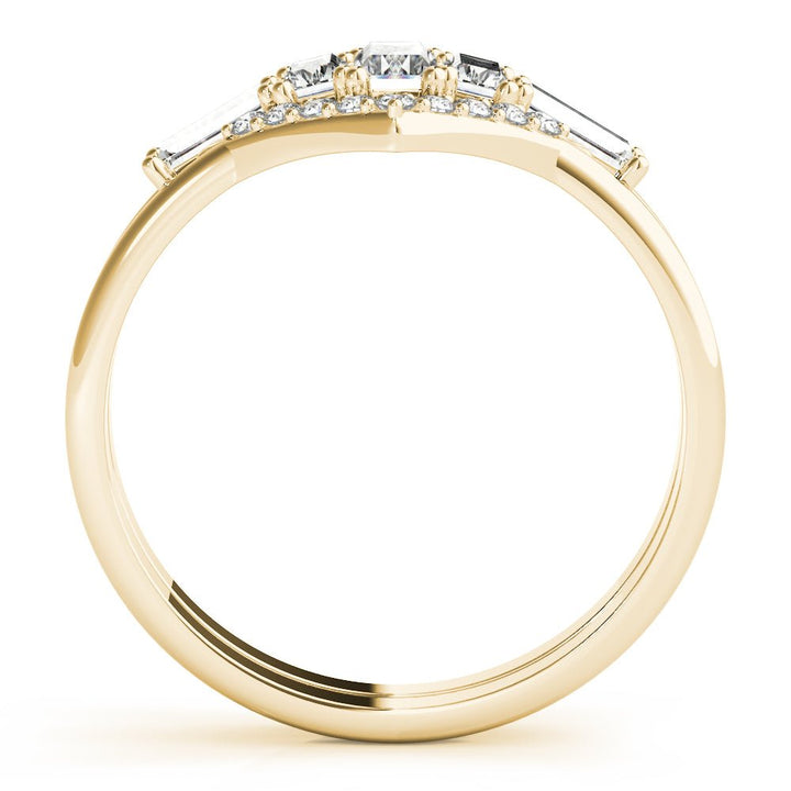 0.73CT V-Shaped Round & Baguette Ring - Fashion Ring - Design Jewellers Edmonton