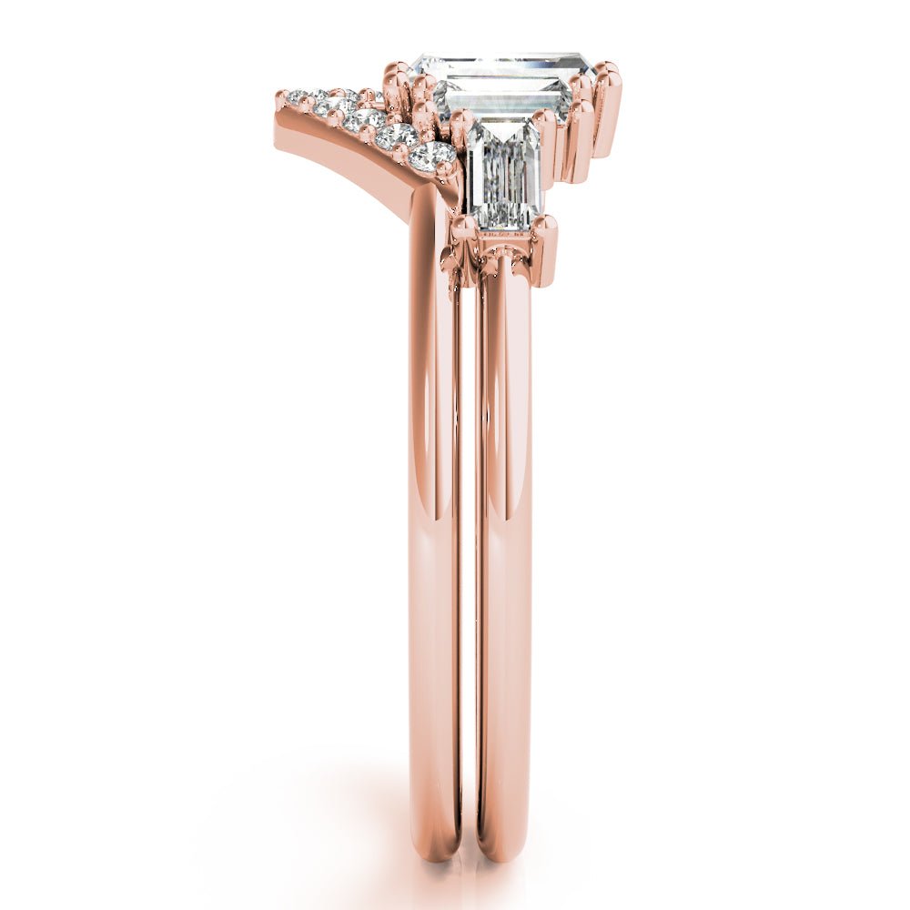 0.73CT V-Shaped Round & Baguette Ring - Fashion Ring - Design Jewellers Edmonton
