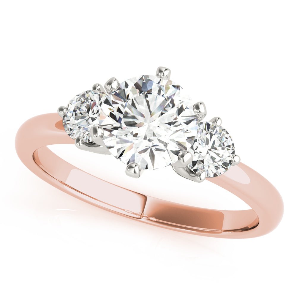 0.75CTW 14K Gold Ladies 3 Stone Past, Present, Round Brilliant Cut Diamond Ring - Past, Present, Future - Design Jewellers Edmonton