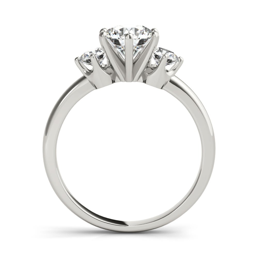 0.75CTW 14K Gold Ladies 3 Stone Past, Present, Round Brilliant Cut Diamond Ring - Past, Present, Future - Design Jewellers Edmonton