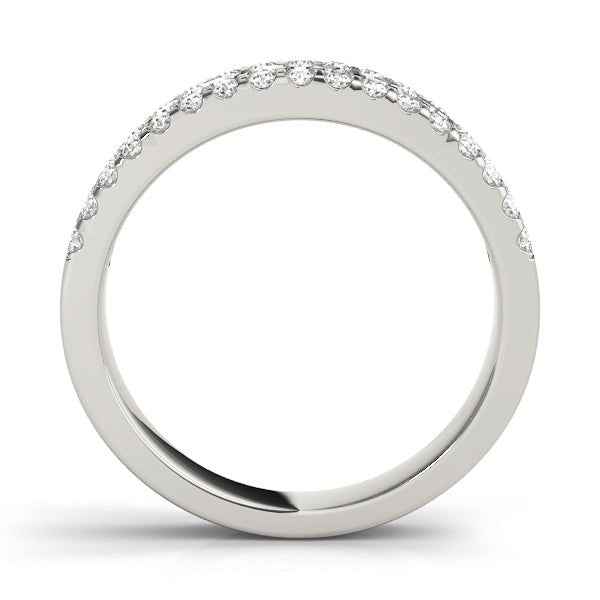 0.75CTW 14K Gold Multi - Row Pave Diamond Band - Diamond Ring - Design Jewellers Edmonton