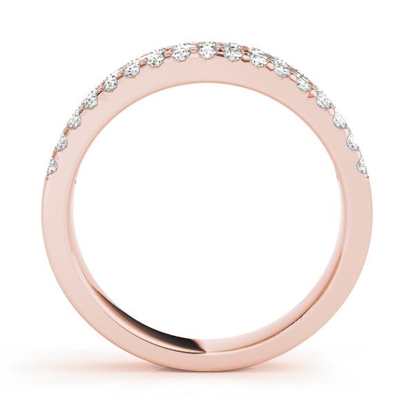 0.75CTW 14K Gold Multi - Row Pave Diamond Band - Diamond Ring - Design Jewellers Edmonton