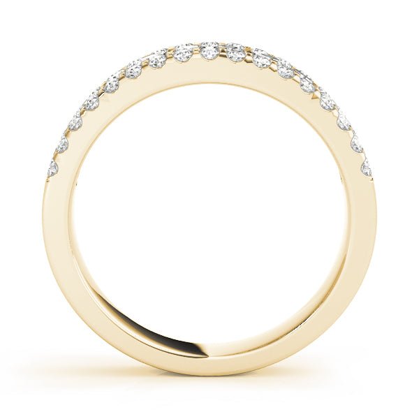 0.75CTW 14K Gold Multi - Row Pave Diamond Band - Diamond Ring - Design Jewellers Edmonton