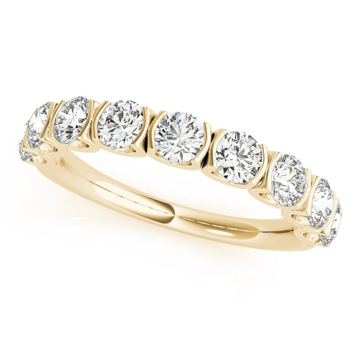 0.75CTW 14K Gold Round Brilliant Cut Multi Stone Diamond Band - Diamond Ring - Design Jewellers Edmonton