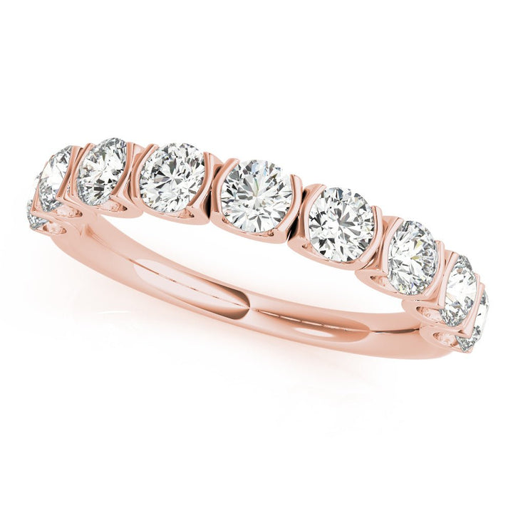 0.75CTW 14K Gold Round Brilliant Cut Multi Stone Diamond Band - Diamond Ring - Design Jewellers Edmonton