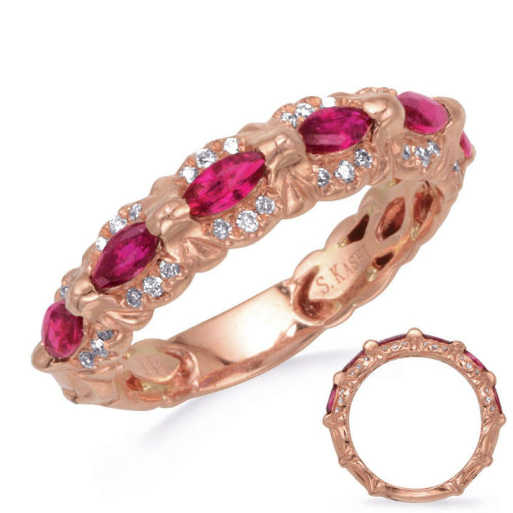 0.80 ctw. GOLD RUBY & DIAMOND RING - Luxury Rings - Design Jewellers Edmonton