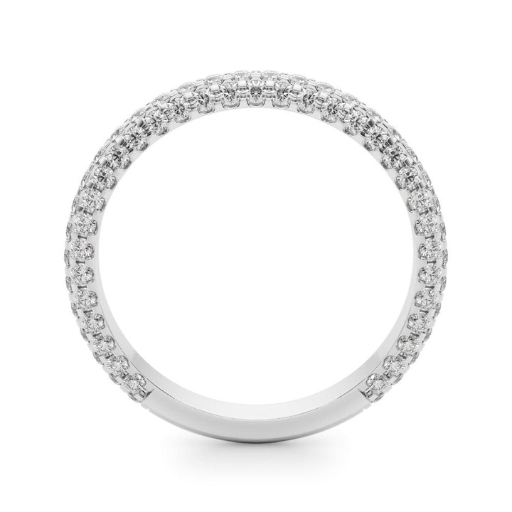 0.84CTW 14K Gold Pave Design Multi Row Diamond Band - Diamond Ring - Design Jewellers Edmonton