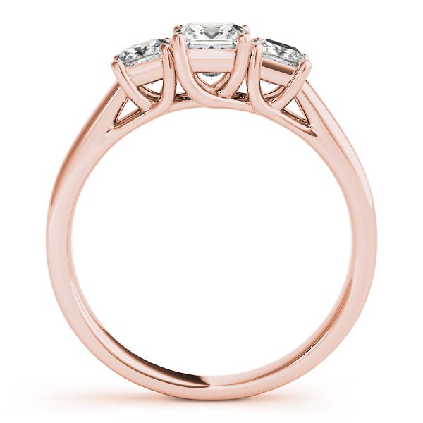 0.90CTW 14K Gold Ladies 3 Stone Past, Present, Princess Cut Diamond Ring - Past, Present, Future - Design Jewellers Edmonton