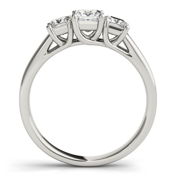 0.90CTW 14K Gold Ladies 3 Stone Past, Present, Princess Cut Diamond Ring - Past, Present, Future - Design Jewellers Edmonton