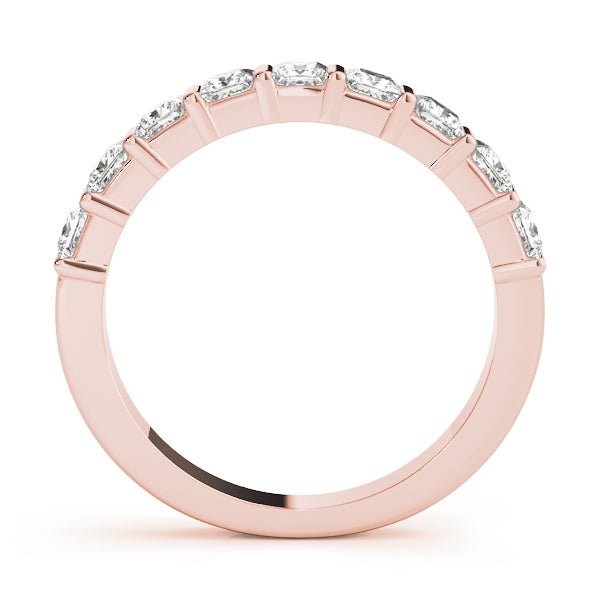 0.90CTW 14K Gold Princess Cut Bar Set Multi - Stone Diamond Band - Diamond Ring - Design Jewellers Edmonton