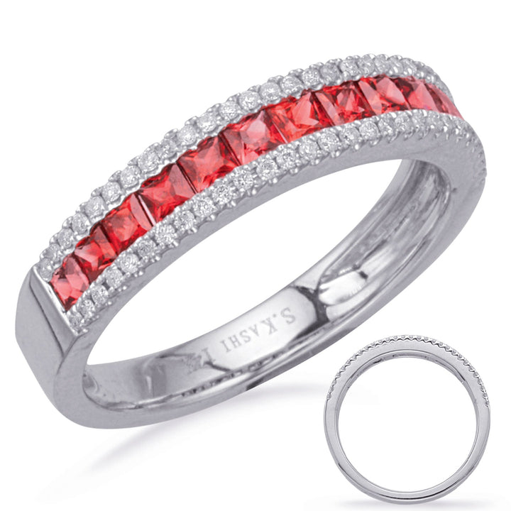0.97 ctw. MODERN GOLD RUBY & DIAMOND RING - Luxury Rings - Design Jewellers Edmonton