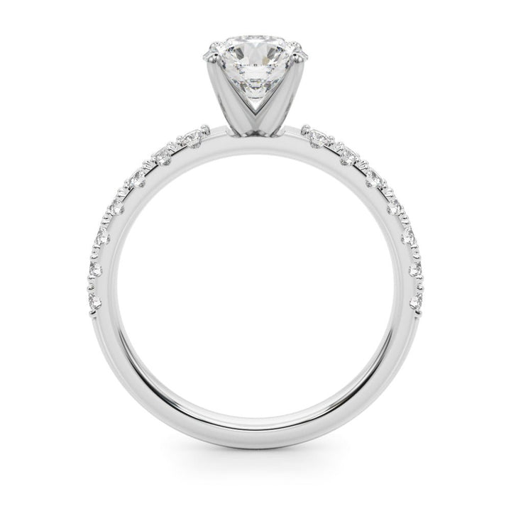 1.00CT 14K Classic Diamond Engagement Ring Accented With Additional Diamonds - Luxury Rings - Design Jewellers Edmonton