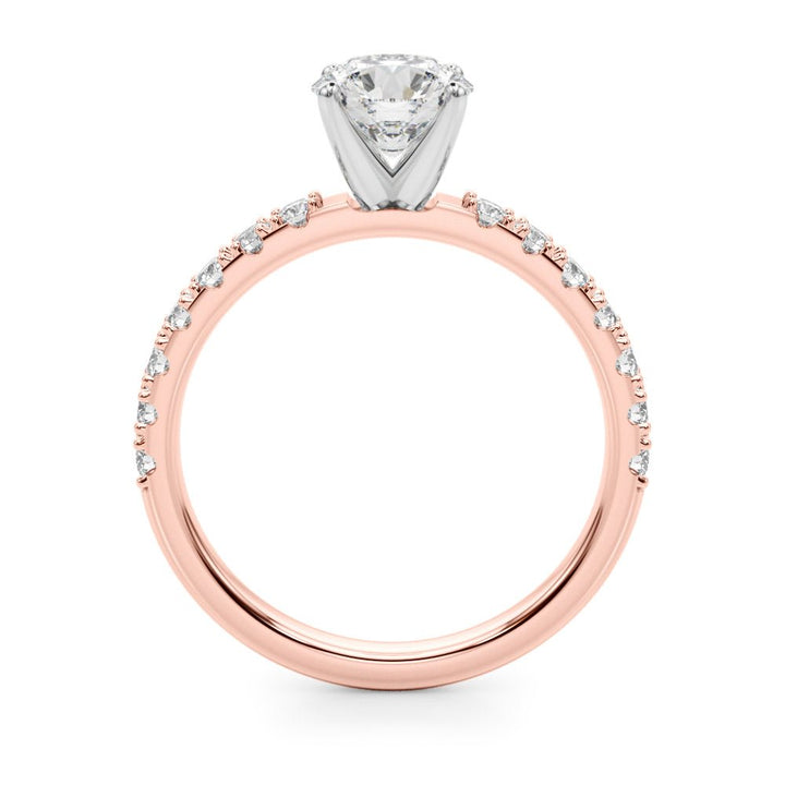 1.00CT 14K Classic Diamond Engagement Ring Accented With Additional Diamonds - Luxury Rings - Design Jewellers Edmonton