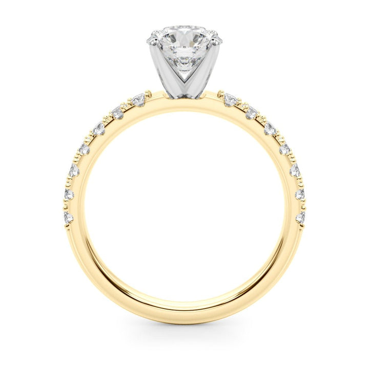 1.00CT 14K Classic Diamond Engagement Ring Accented With Additional Diamonds - Luxury Rings - Design Jewellers Edmonton