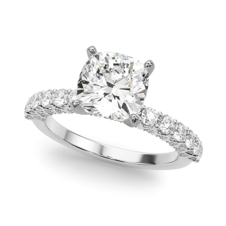 1.00CT 14K Cushion Cut Diamond Ring Design - Engagement rings - Design Jewellers Edmonton