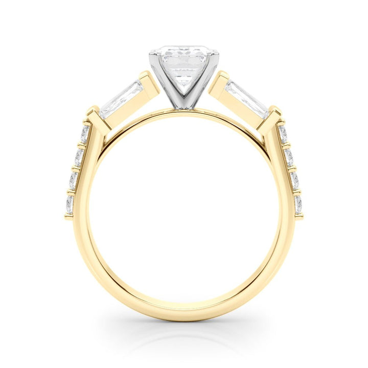 1.00CT 14K Emerald Cut Diamond Design With Baguette Diamonds - Engagement rings - Design Jewellers Edmonton
